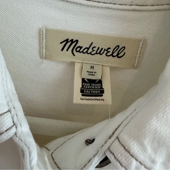 NWT Madewell Denim Oversized Mini Shirtdress - Picture 7 of 11